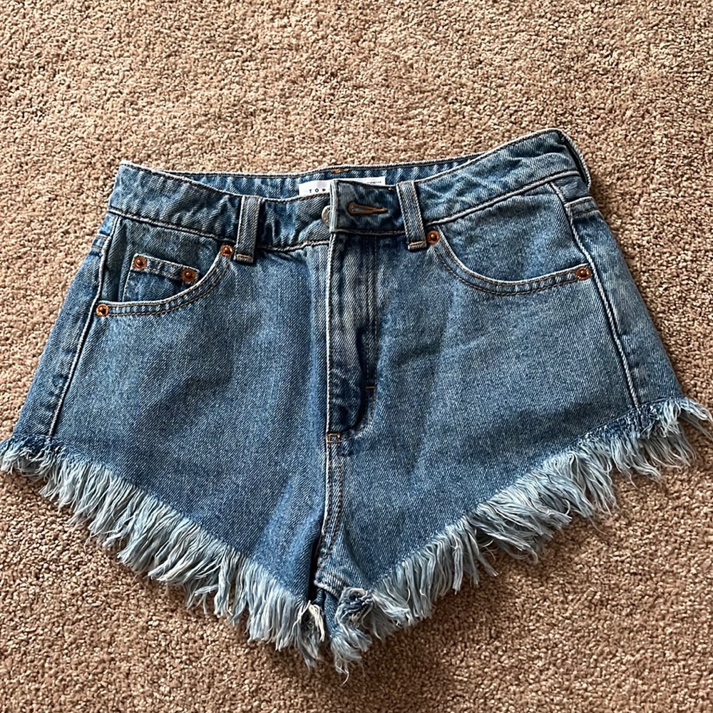 Top shop jean shorts